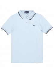 голубое поло фред перри